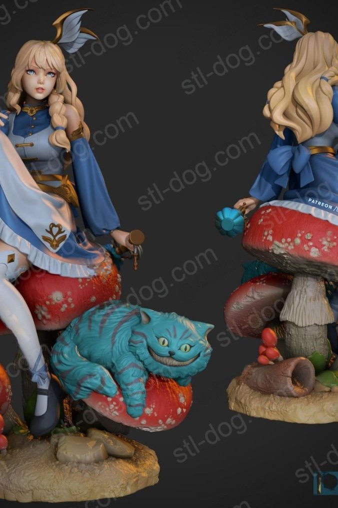 爱丽丝梦游仙境（Alice in Wonderland）v1.0 3D打印图纸